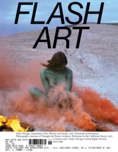 Judy Chicago Flash Art Magazine Feature